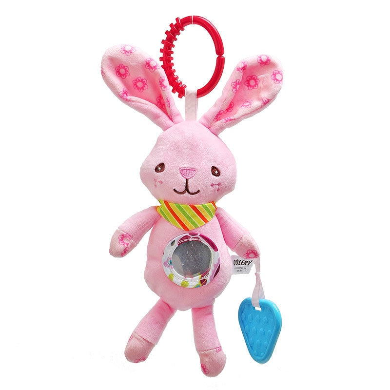 Chocalho de Atividades com Bichinhos Divertidos - Brinquedo Sensorial para Bebê