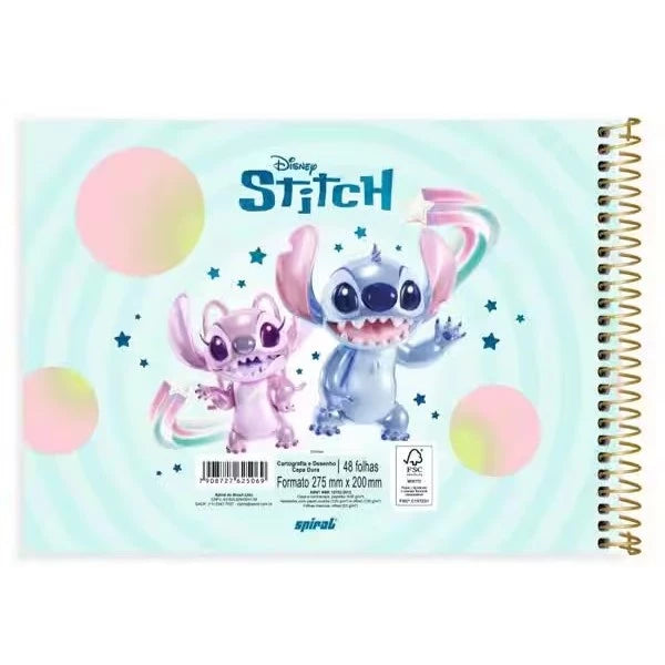 Caderno de Cartografia e Desenho Stitch – Criatividade e Diversão em Cada Traço! 🎨✨