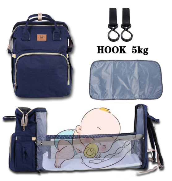 Mochila Maternidade Multifuncional com Trocador Extensível