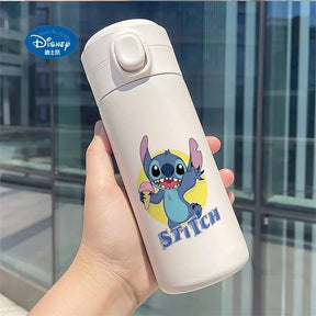 Garrafa Térmica Stitch e Angel – Mantenha Suas Bebidas na Temperatura Perfeita com Muita Fofura! 💙💜