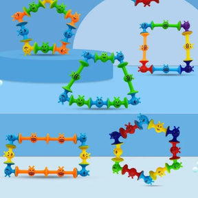 Brinquedo de Construção com Ventosa Educativo 48pcs | Toca Kids