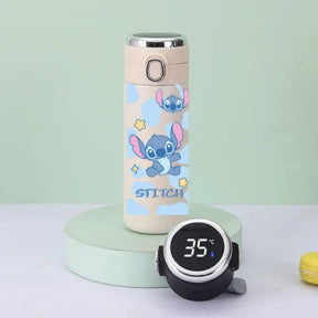 Garrafa Térmica Stitch e Angel – Mantenha Suas Bebidas na Temperatura Perfeita com Muita Fofura! 💙💜