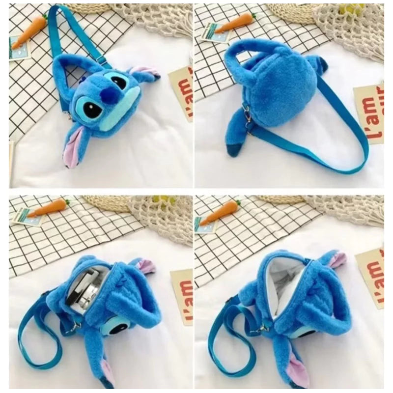 Bolsa Stitch de Pelúcia: Fo-fu-ra em Forma de Acessório! 💙✨