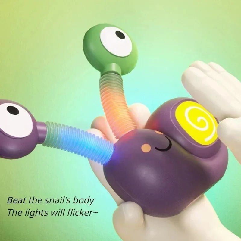 Caracol Luminoso Pop Tubes – Brinquedo Sensorial Fidget para Crianças