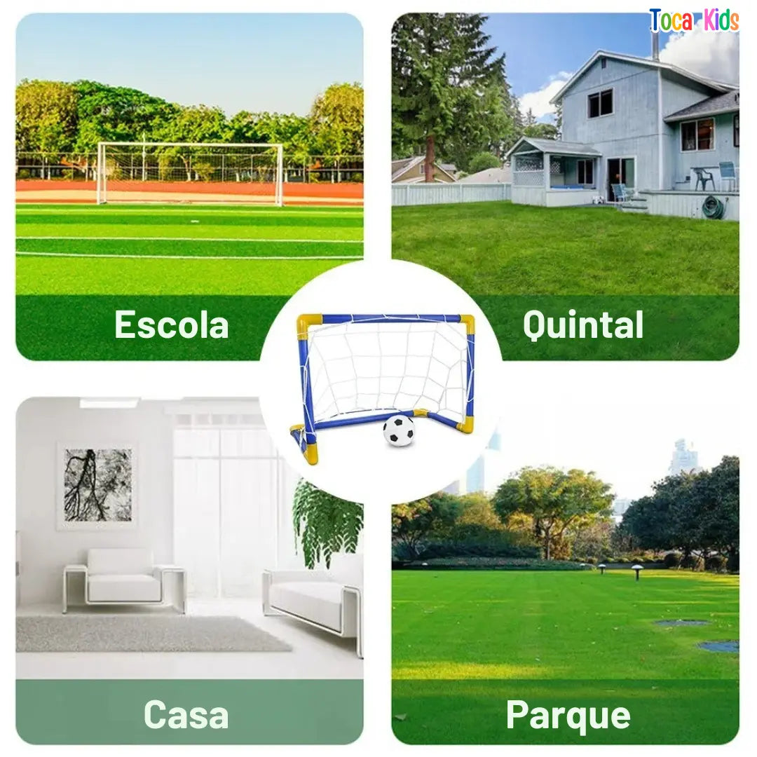 Brinquedo Chute A Gol Infantil Trave E Bola Jogo de Futebol