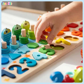 Kit Montessori Madeira: Pescaria, Números e Formas | Toca Kids