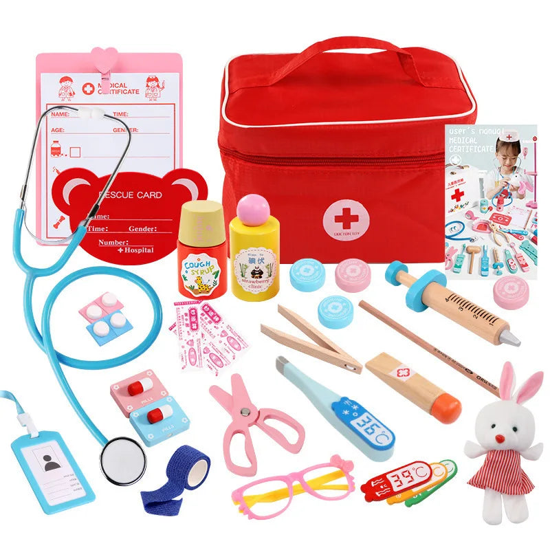 Kit Médico Educativo Infantil – Brinquedo de Profissão para Crianças
