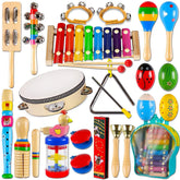 Kit Musical Montessori – Instrumentos de Madeira Educativos | Toca Kids
