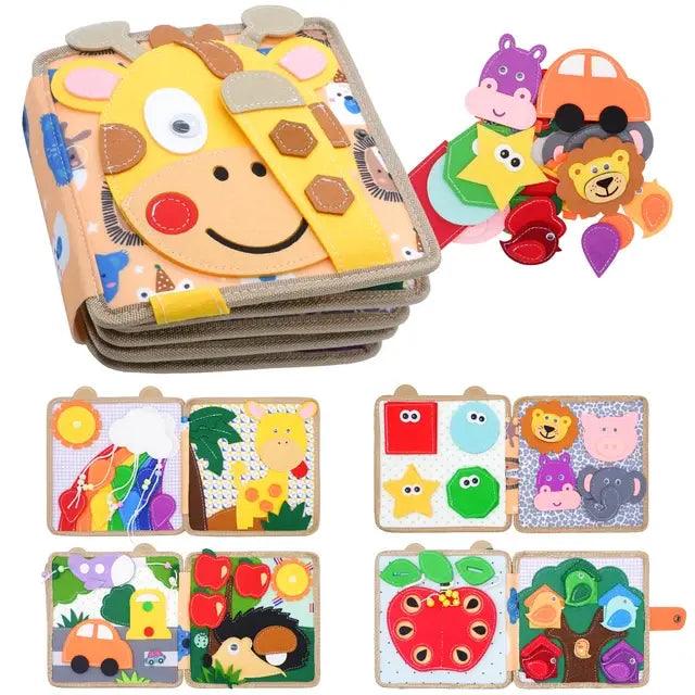 Livro de Pano Educativo Sensorial | Brinquedo Infantil – Toca Kids