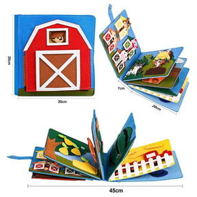 Livro de Pano Educativo Sensorial | Brinquedo Infantil – Toca Kids