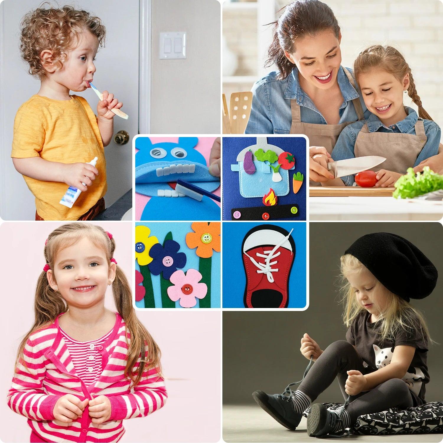 Livro de Pano Educativo Sensorial | Brinquedo Infantil – Toca Kids