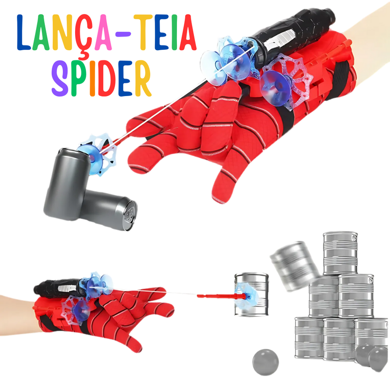 Luva Lança-Teia Infantil do Homem-Aranha – Brinquedo Super-Herói para Crianças