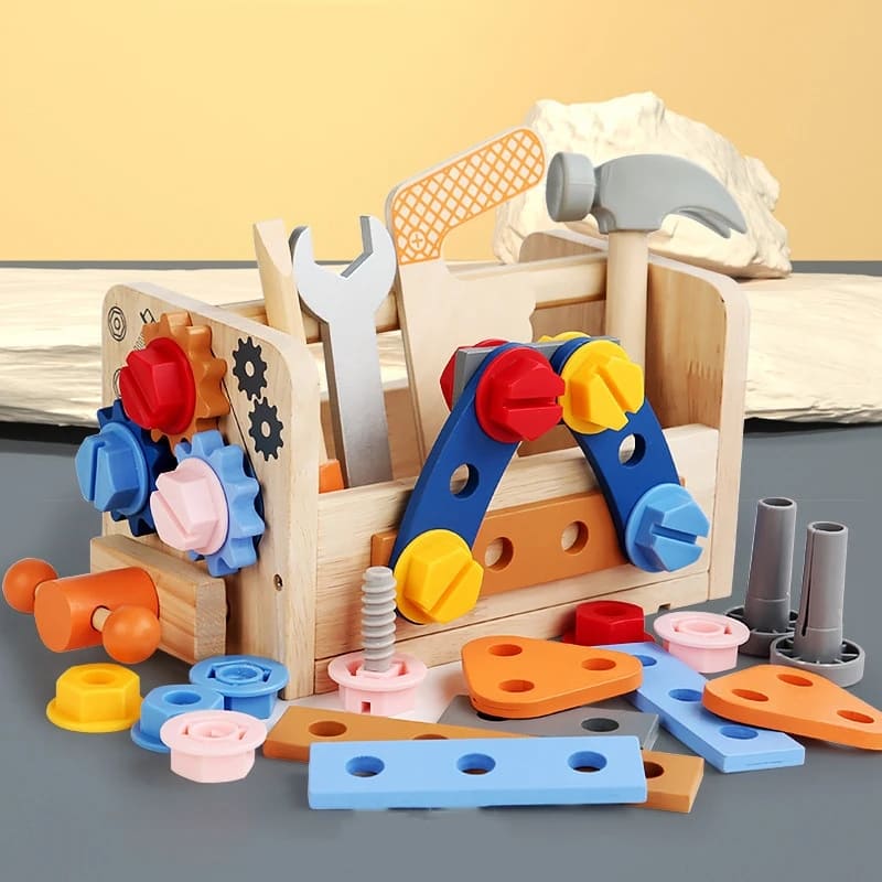 Kit de Ferramentas Infantil Montessori – Brinquedo Educativo de Ferramentas