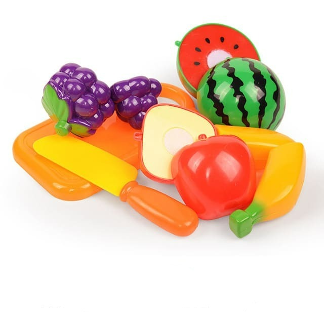 Frutinhas de Brinquedo com Velcro Educacional – Brinquedo de Cortar Frutas Infantil