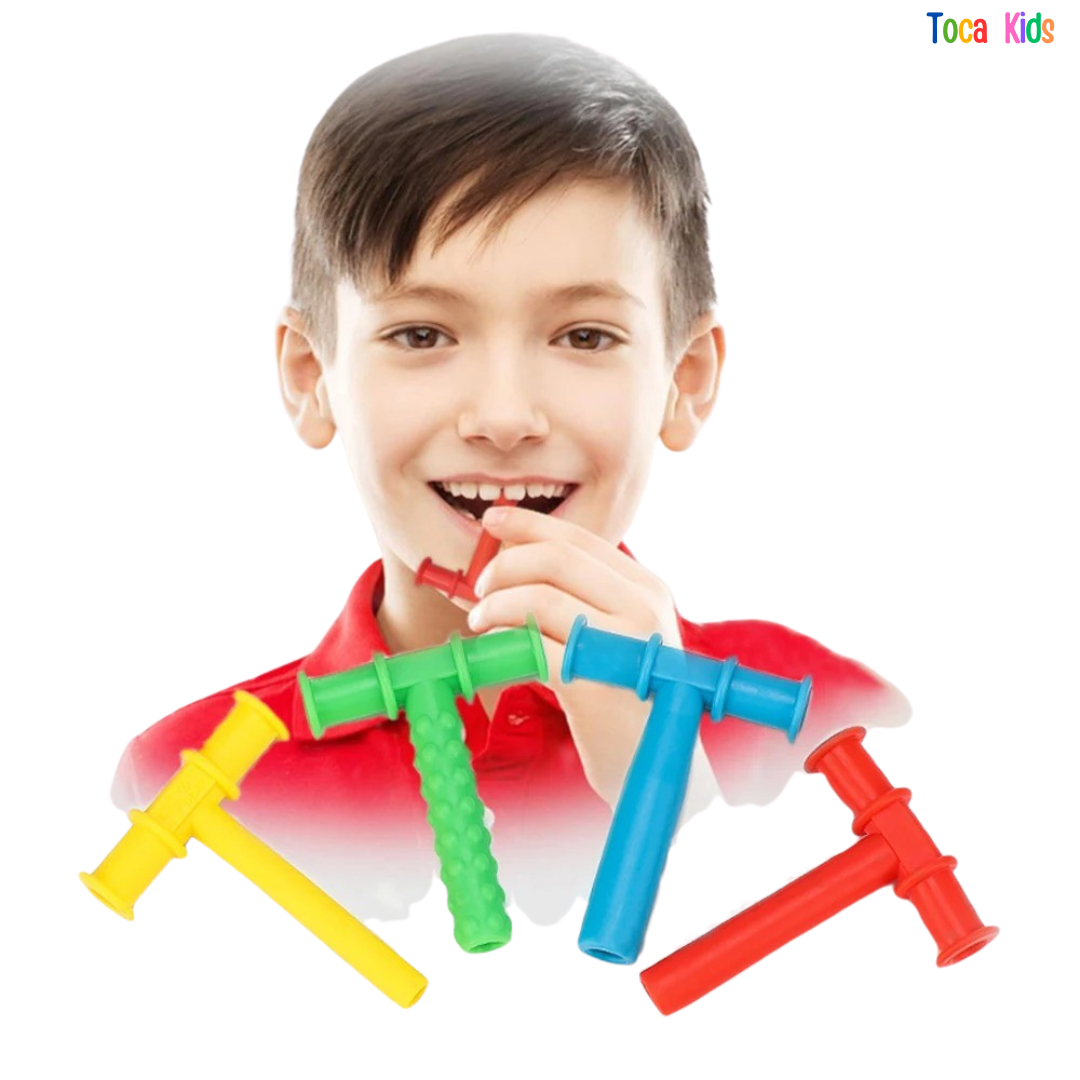 Kit Mordedor Sensorial Terapêutico Palito para Autismo e TDAH - Texturizado