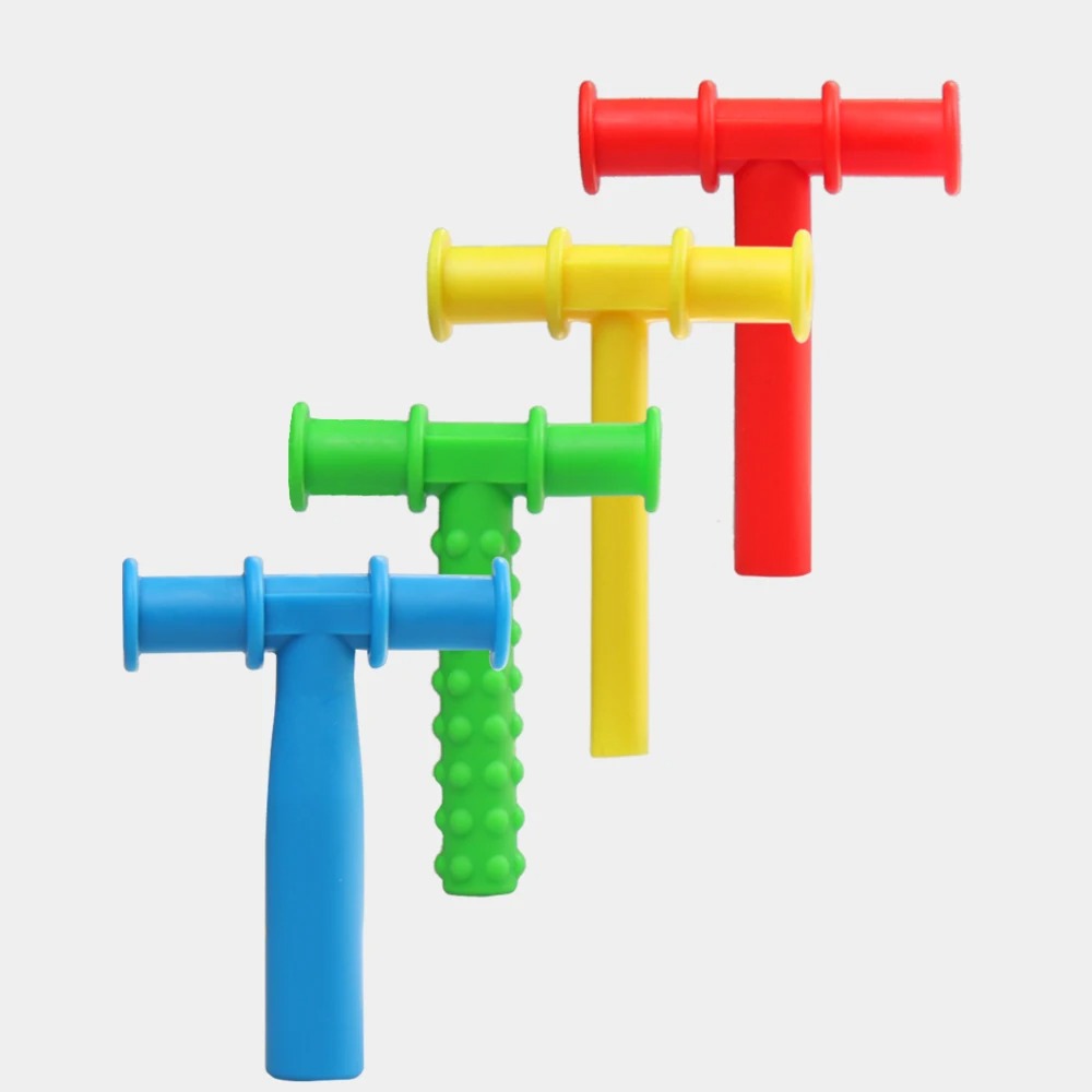 Kit Mordedor Sensorial Terapêutico Palito para Autismo e TDAH - Texturizado