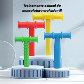 Kit Mordedor Sensorial Terapêutico Palito para Autismo e TDAH - Texturizado