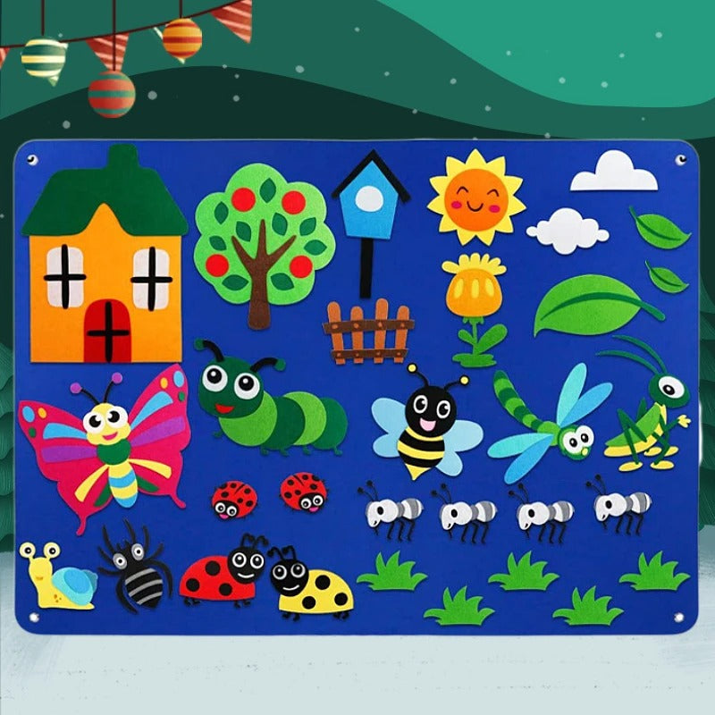Mural Interativo Montessori – Brinquedo Educativo de Atividades | Toca Kids