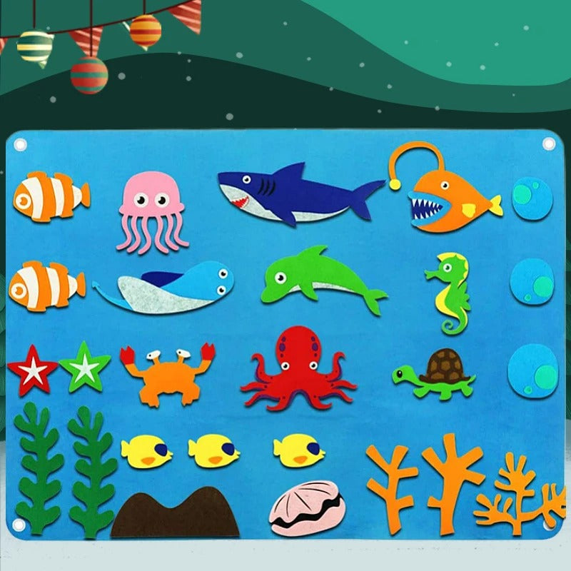 Mural Interativo Montessori – Brinquedo Educativo de Atividades | Toca Kids
