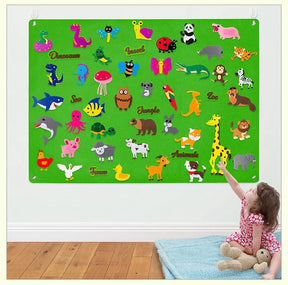 Mural Interativo Montessori – Brinquedo Educativo de Atividades | Toca Kids