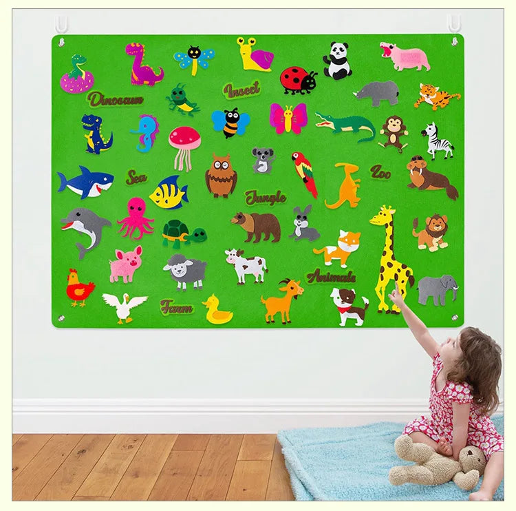 Mural Interativo Montessori – Brinquedo Educativo de Atividades | Toca Kids