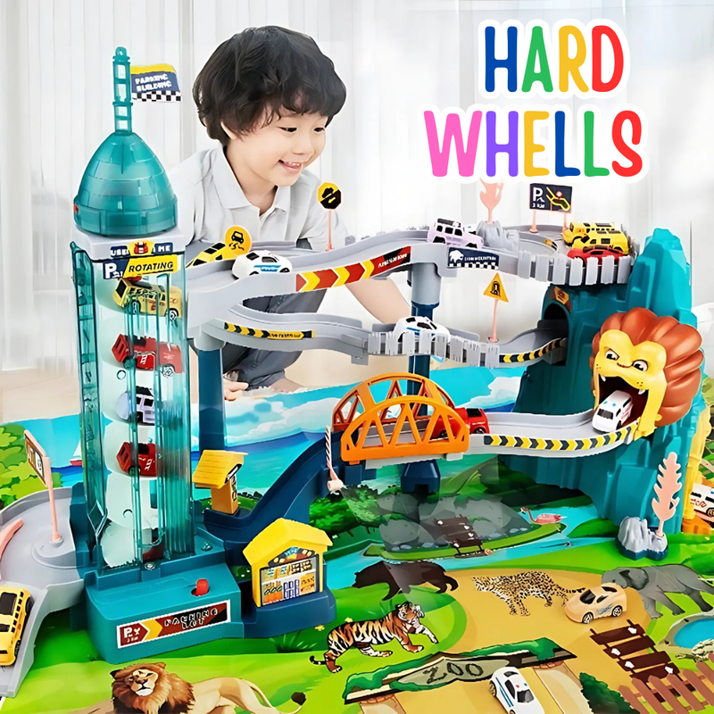 Hard Wheels – Pista Divertida com Obstáculos para Carrinhos Infantis