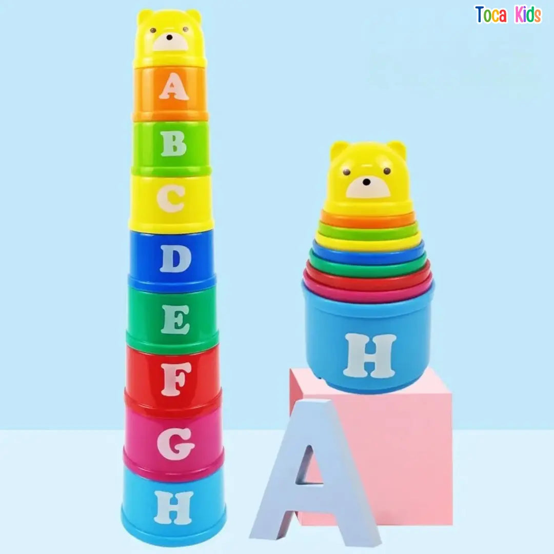 Kit Educativo de Empilhar – Brinquedo de Coordenação Motora Montessori