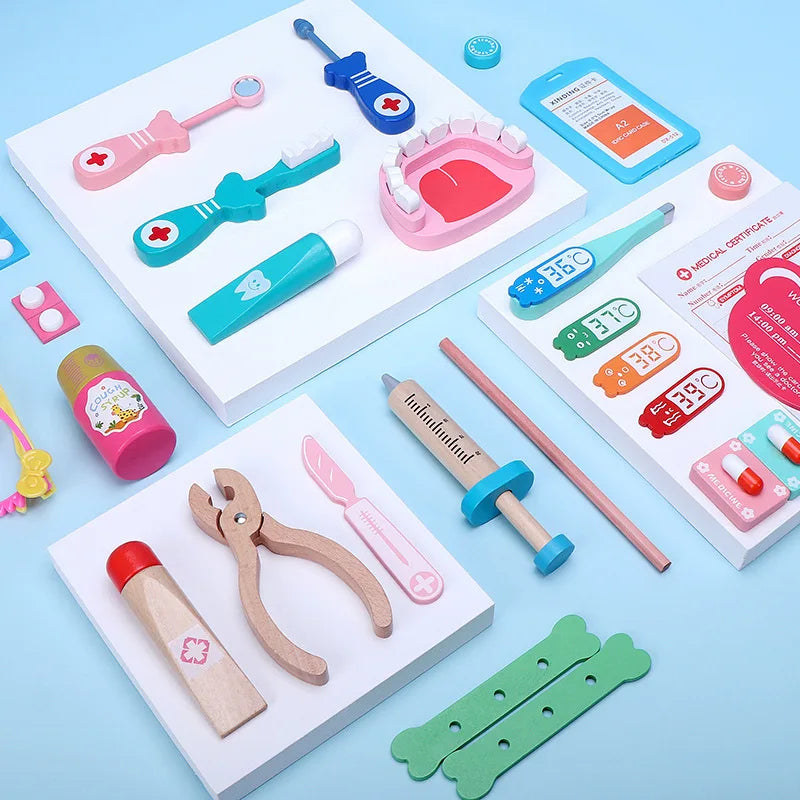 Kit Médico Educativo Infantil – Brinquedo de Profissão para Crianças