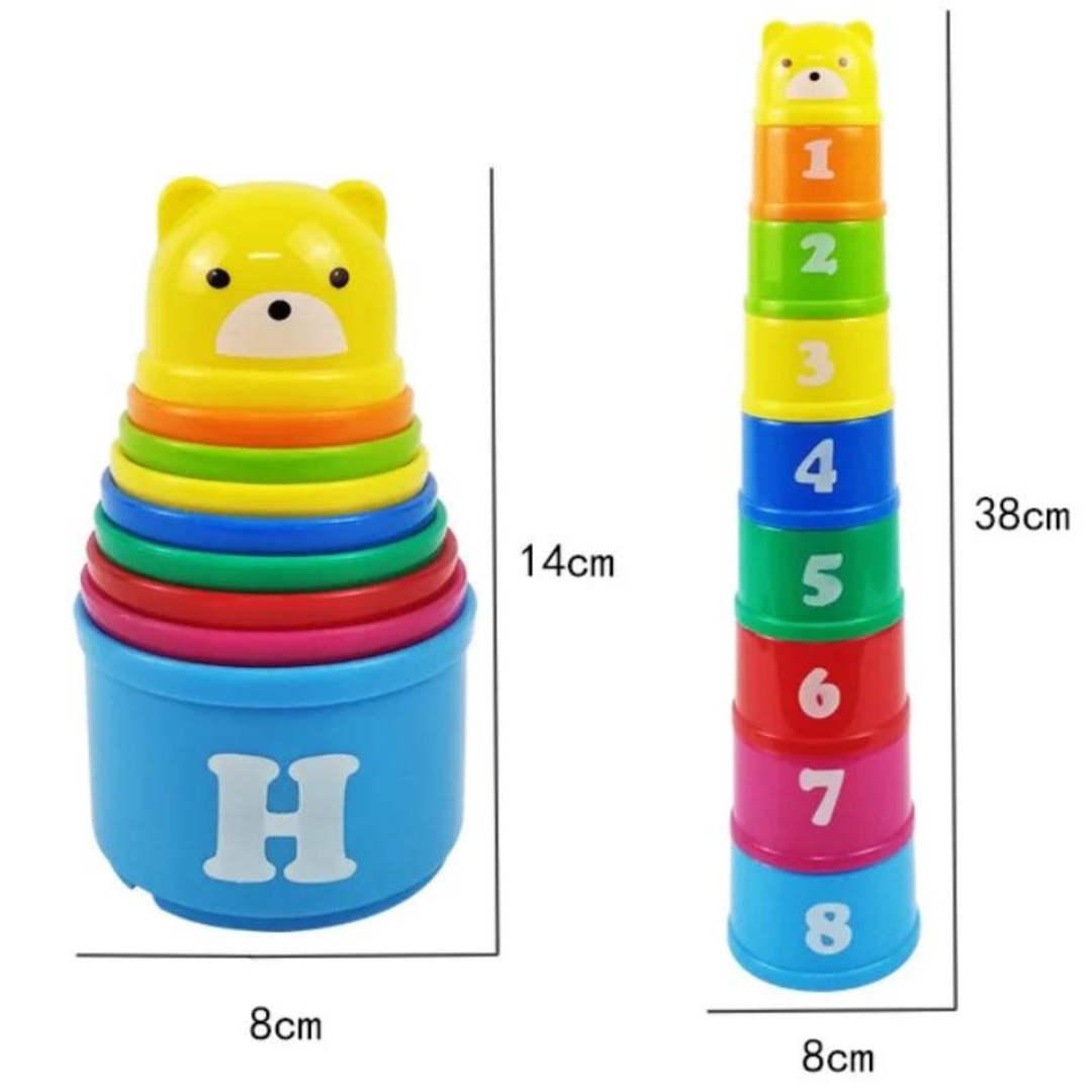 Kit Educativo de Empilhar – Brinquedo de Coordenação Motora Montessori