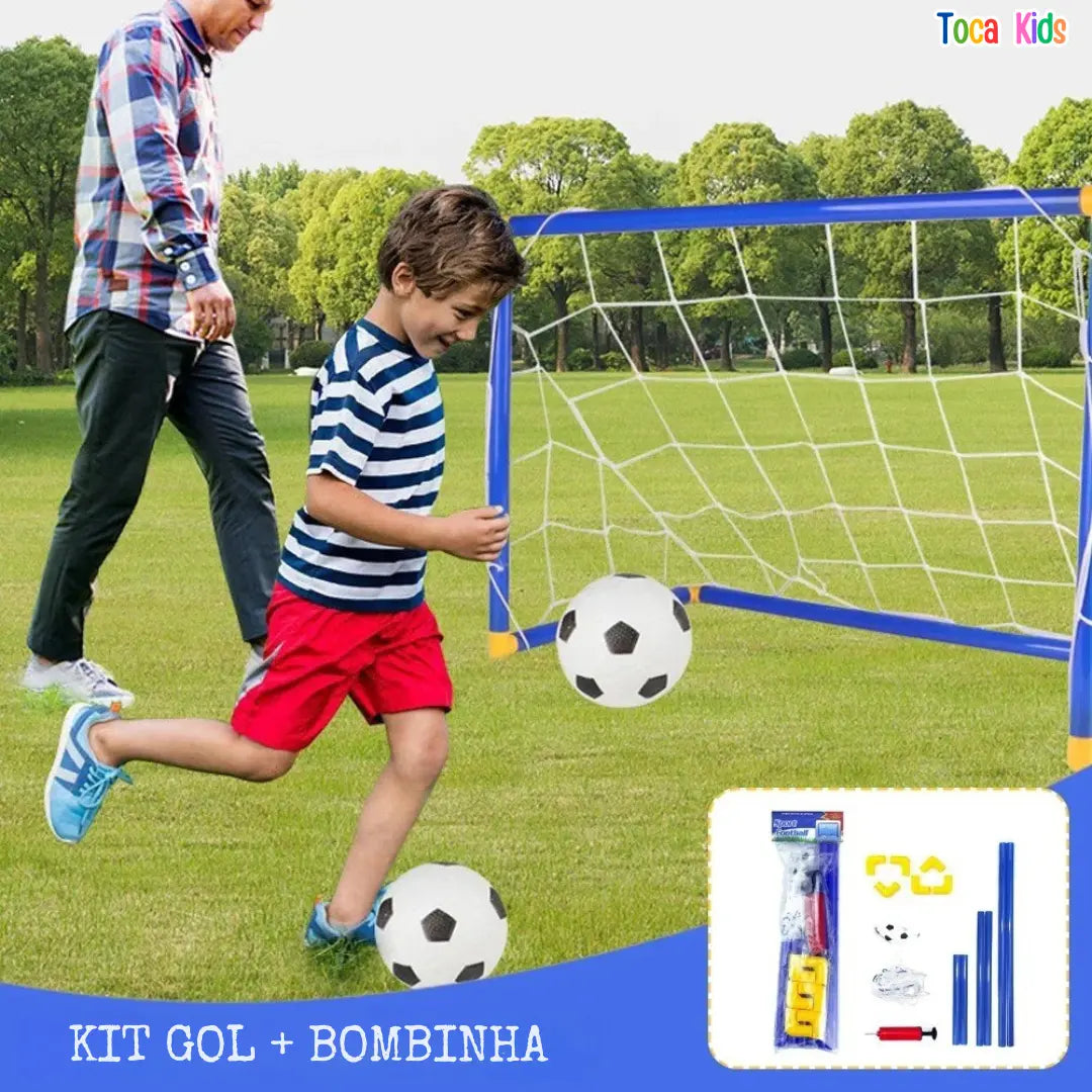 Brinquedo Chute A Gol Infantil Trave E Bola Jogo de Futebol