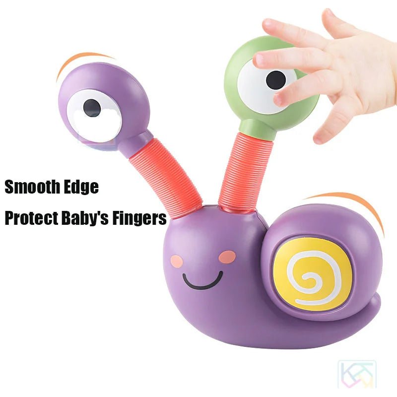 Caracol Luminoso Pop Tubes – Brinquedo Sensorial Fidget para Crianças